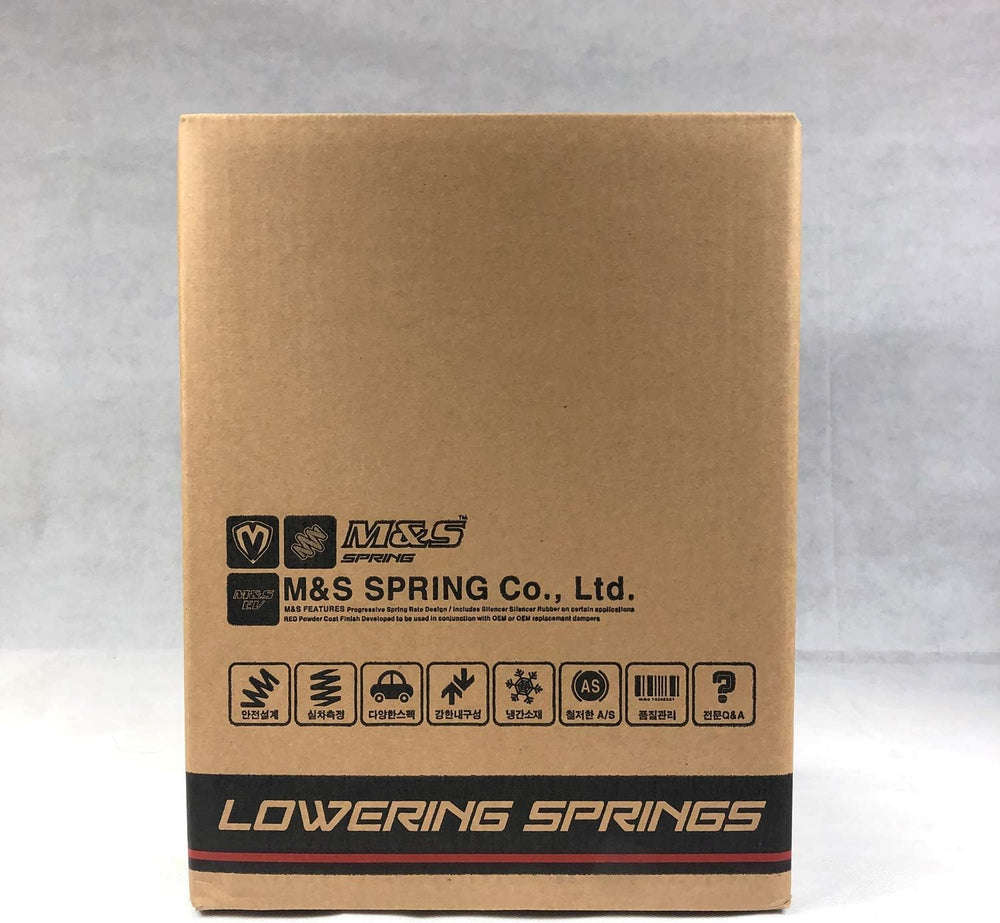 M&S STORM Line Lowering Springs for Hyundai Genesis Sedan BH 3.8L AWD RWD 2009-2014 (USA Stock) Set of 4