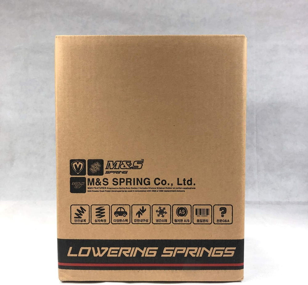 M&S STORM Line Lowering Down Springs Set of 4 for Hyundai Genesis Coupe All Model Years (USA Stock)