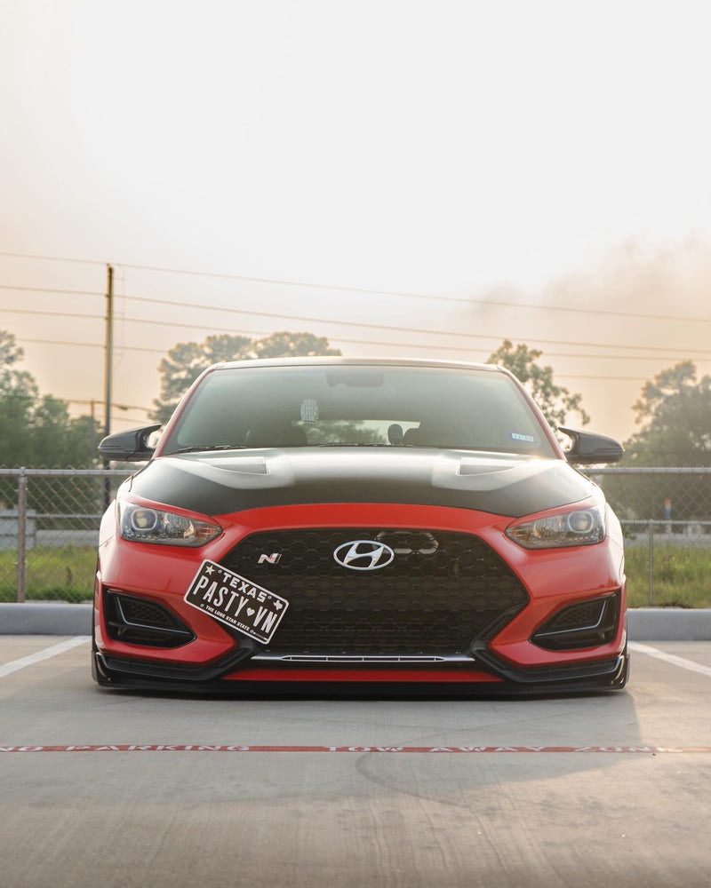 Veloster Front Hyundai Veloster N Front Splitter Wing Type Front Airdam Lip VELOCE ...