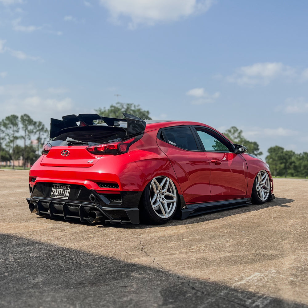 Veloster Rear Wing Hyundai Veloster N Diffuser and Rear Wing Spats Kit VELOCE – KDMHolic