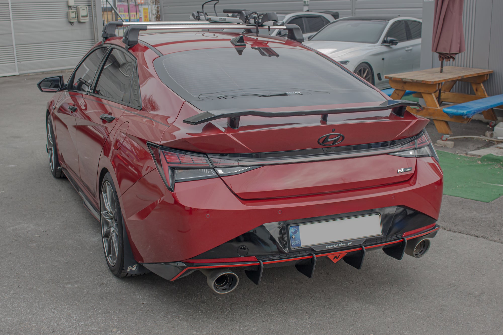 Shark Racing Diffuser Hyundai Elantra N Line Diffuser