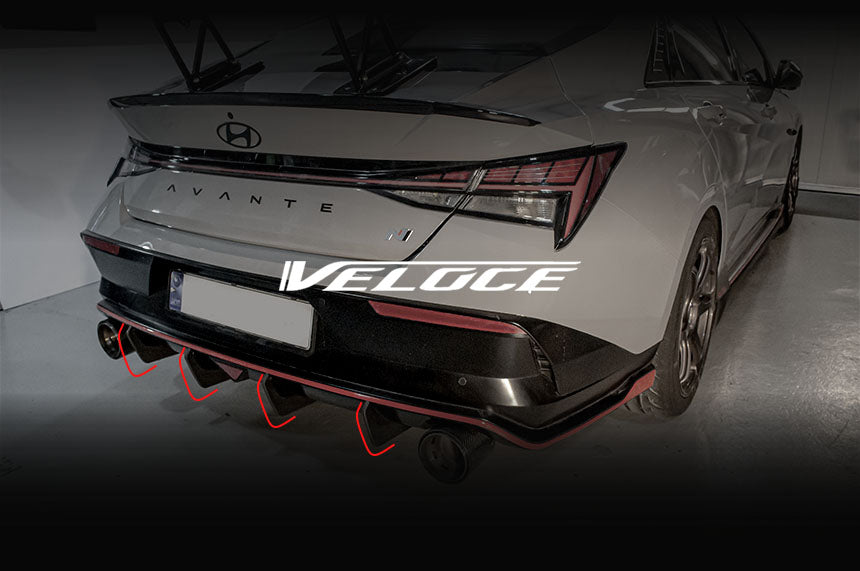 VELOCE Rear Diffuser Fin for Hyundai Elantra N 2024+ – KDMHolic