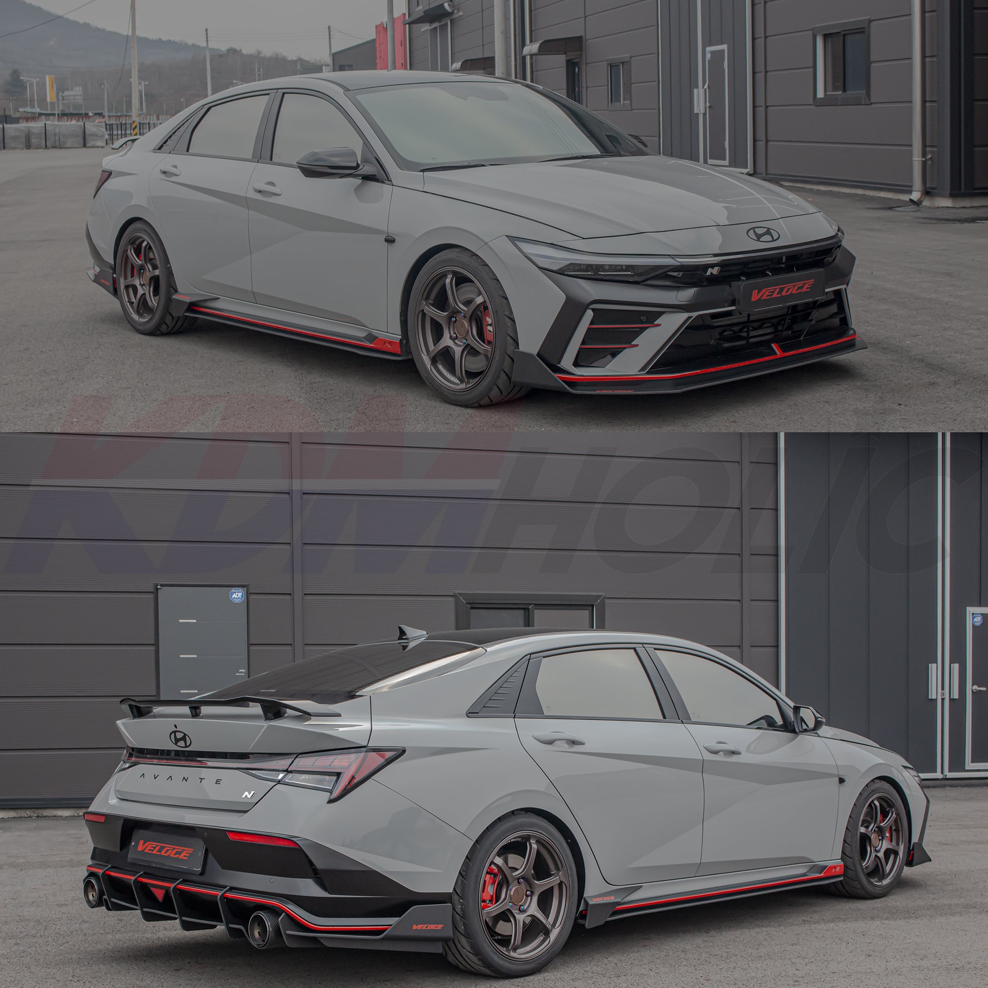 VELOCE Type N Full Aero Splitter Kit (Canards + Front + Side + Rear) f ...