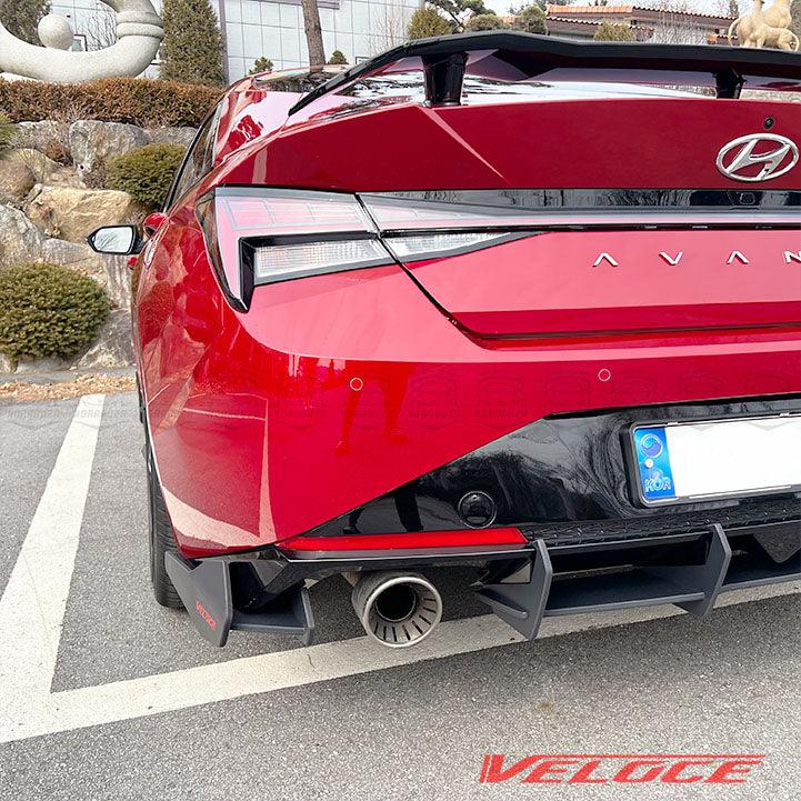 Shark Racing Diffuser Hyundai Elantra N-Line Rear Diffuser and Spats Kit by Veloce – KDMHolic