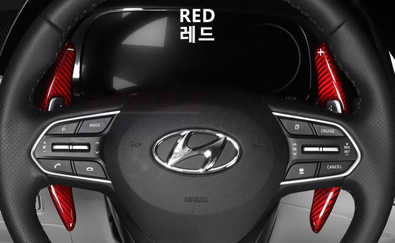 YTC Brand Real Carbon Fiber Paddle Shifter Extension Kit for Hyundai Palisade 2020-2022