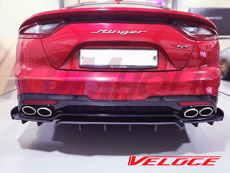Veloce Type-R Rear Lip & Diffuser for Kia Stinger GT 3.3L 18~21