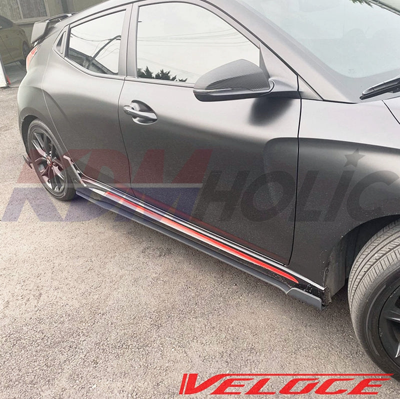Veloce TYPE-R Full Splitter Kit (F+S+R) for Hyundai Veloster JS Turbo 2019+