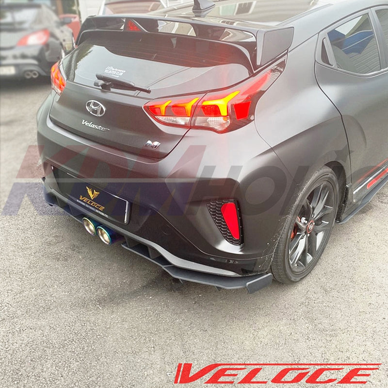 Veloce TYPE-R Full Splitter Kit (F+S+R) for Hyundai Veloster JS Turbo 2019+