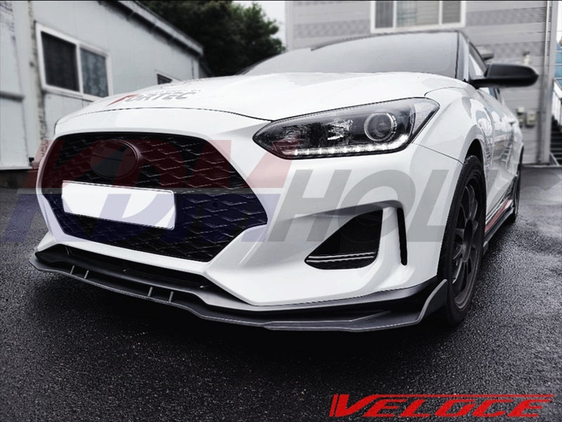 Veloce TYPE-R Front Splitter for Hyundai Veloster JS Turbo 2019+