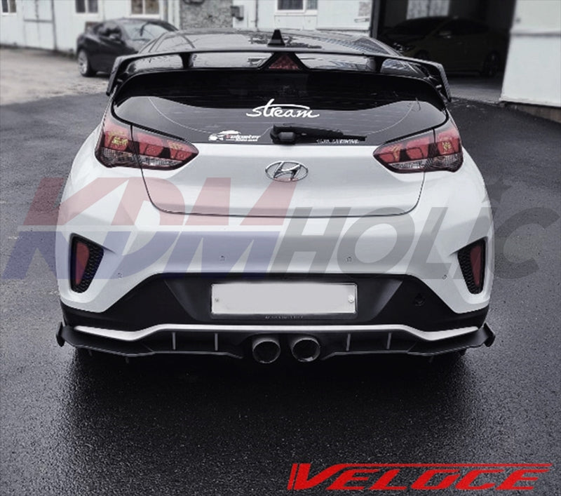 Veloce TYPE-R Full Splitter Kit (F+S+R) for Hyundai Veloster JS Turbo 2019+
