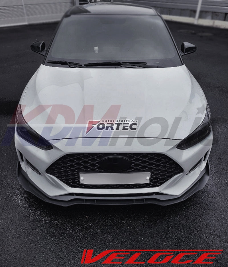 Veloce TYPE-R Front Splitter for Hyundai Veloster JS Turbo 2019+