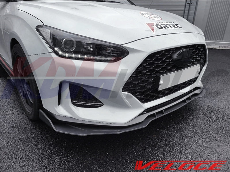 Veloce TYPE-R Front Splitter for Hyundai Veloster JS Turbo 2019+