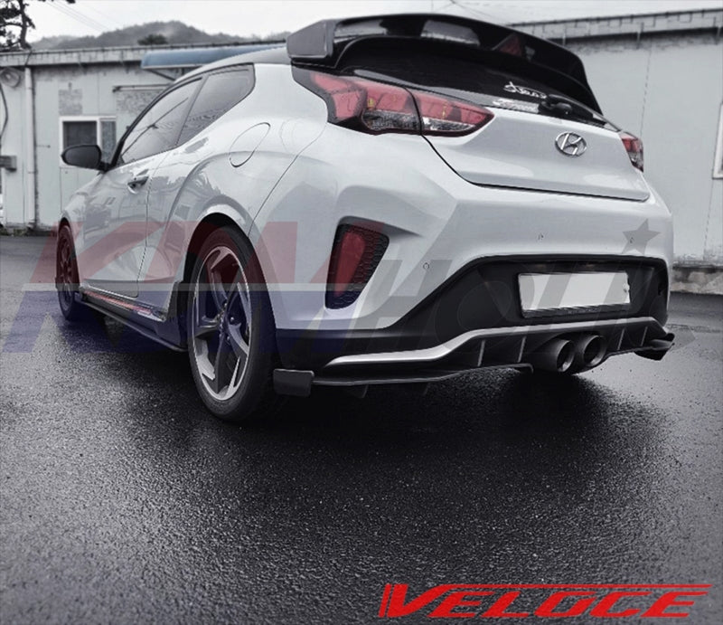 Veloce TYPE-R Full Splitter Kit (F+S+R) for Hyundai Veloster JS Turbo 2019+