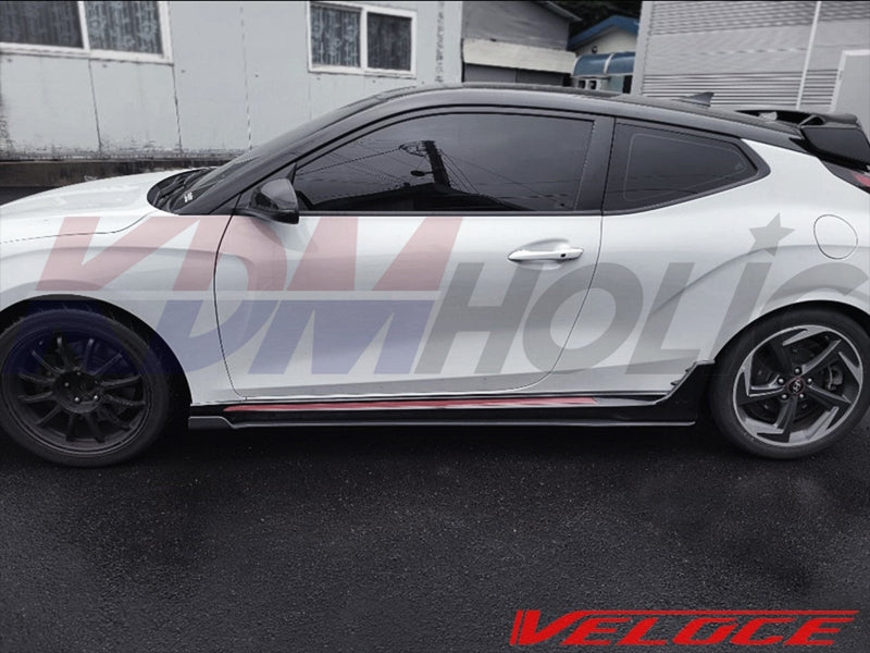 Veloce TYPE-R Full Splitter Kit (F+S+R) for Hyundai Veloster JS Turbo 2019+