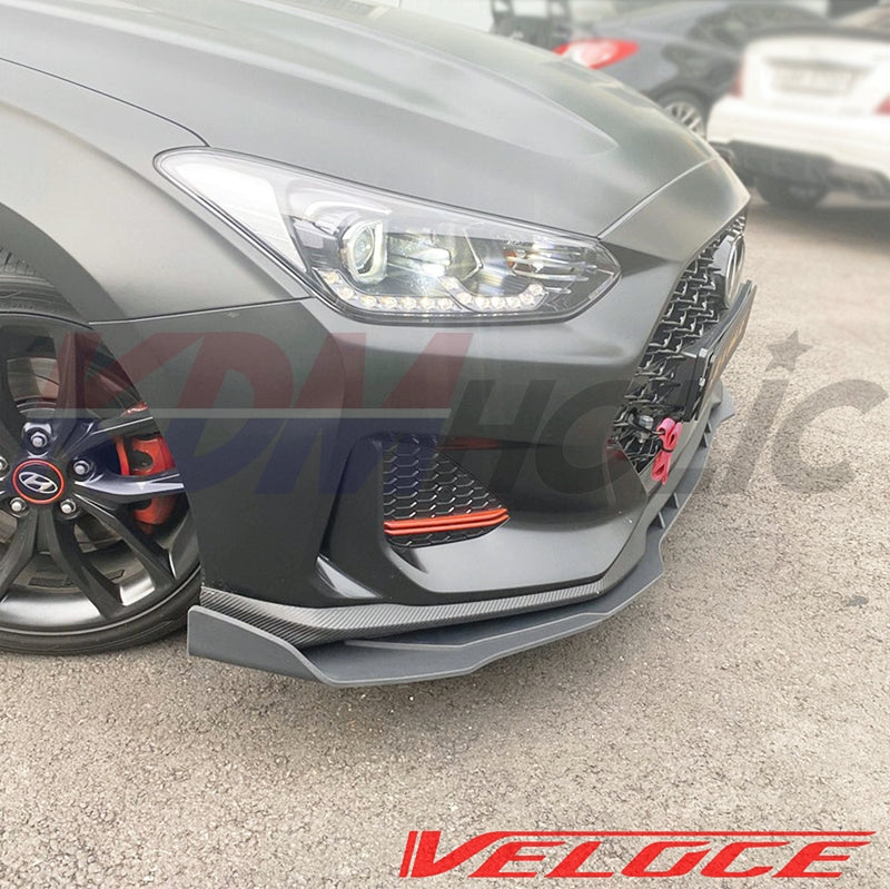 Veloce TYPE-R Front Splitter for Hyundai Veloster JS Turbo 2019+