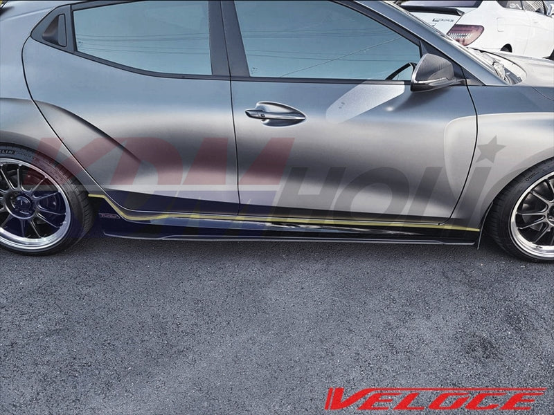 Veloce TYPE-S Full Splitter Kit (F+S+R) for Hyundai Veloster JS Turbo 2019+