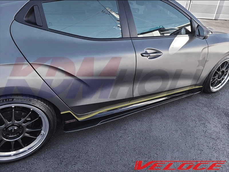 Veloce TYPE-S Side Splitters for Hyundai Veloster JS Turbo 2019+