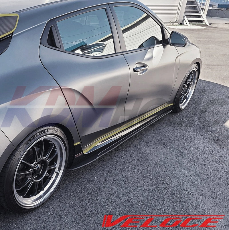 Veloce TYPE-S Full Splitter Kit (F+S+R) for Hyundai Veloster JS Turbo 2019+