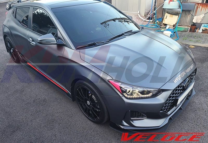 Veloce TYPE-S Front Splitter for Hyundai Veloster JS Turbo 2019+