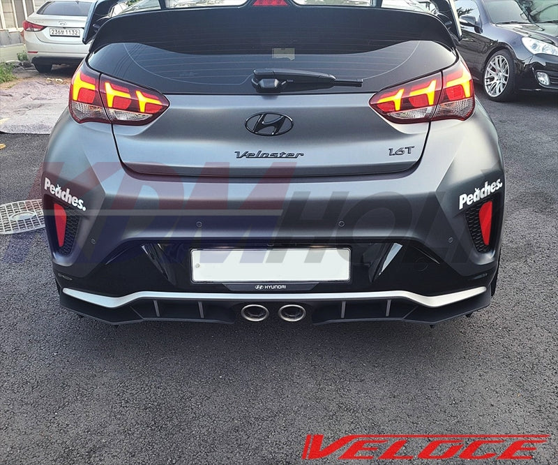 Veloce TYPE-S Full Splitter Kit (F+S+R) for Hyundai Veloster JS Turbo 2019+