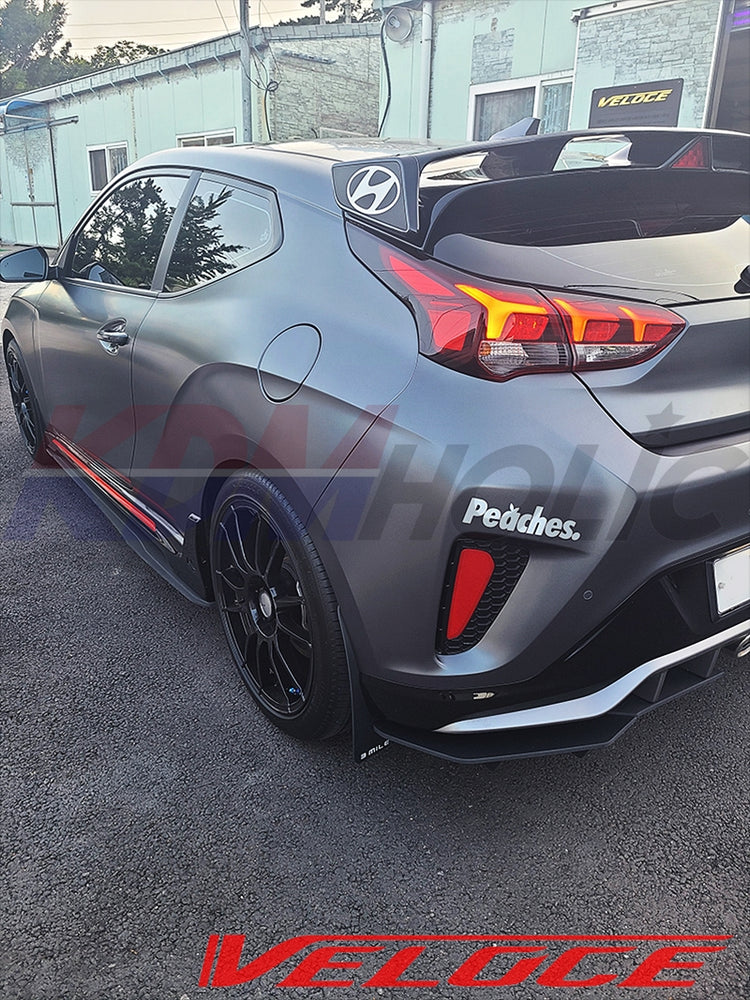 Veloce TYPE-S Full Splitter Kit (F+S+R) for Hyundai Veloster JS Turbo 2019+