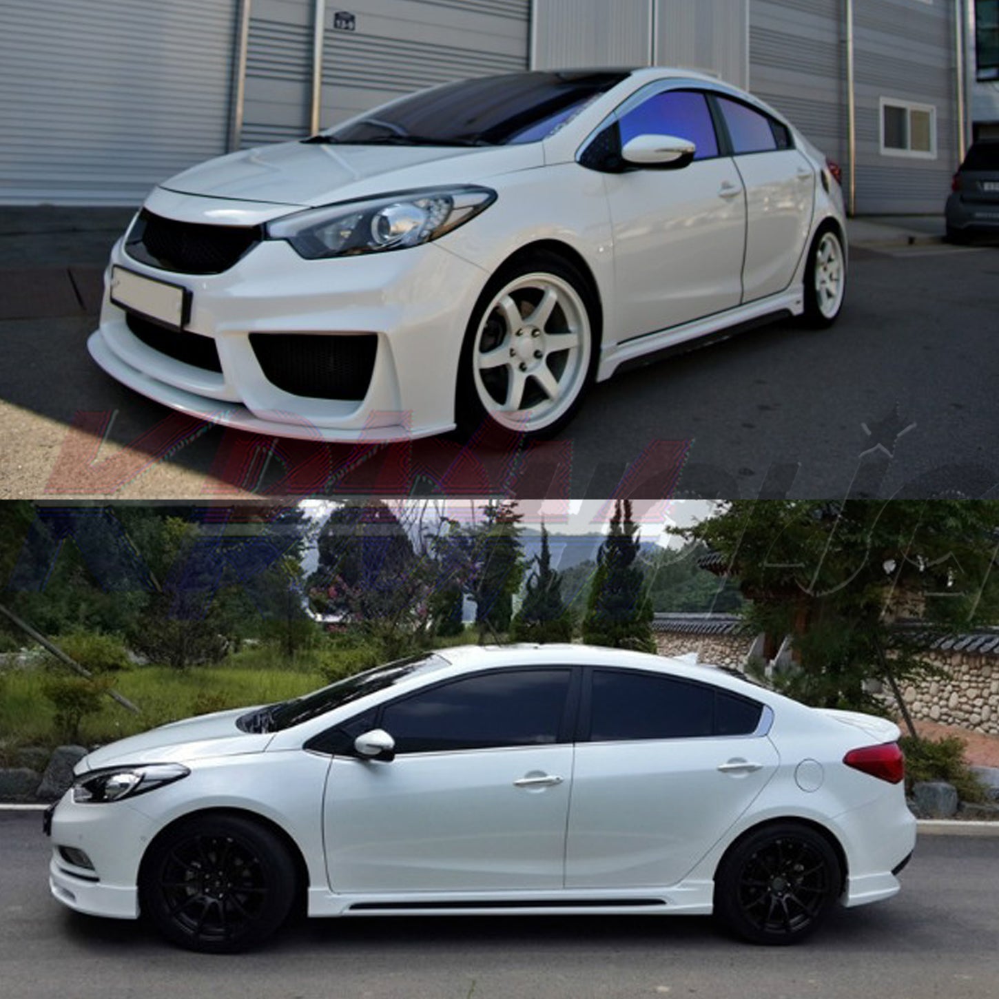 ZEST Side Skirts for Kia K3 Forte Sedan 2014-2018, image size:1450x1450